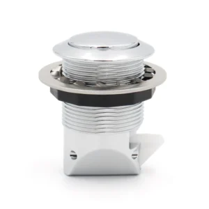 Натиск‑витяг з кнопкою кулею (хром)